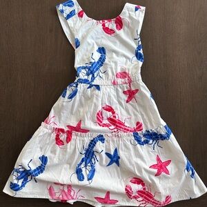 Crewcuts Girls summer dress red white & blue size 7